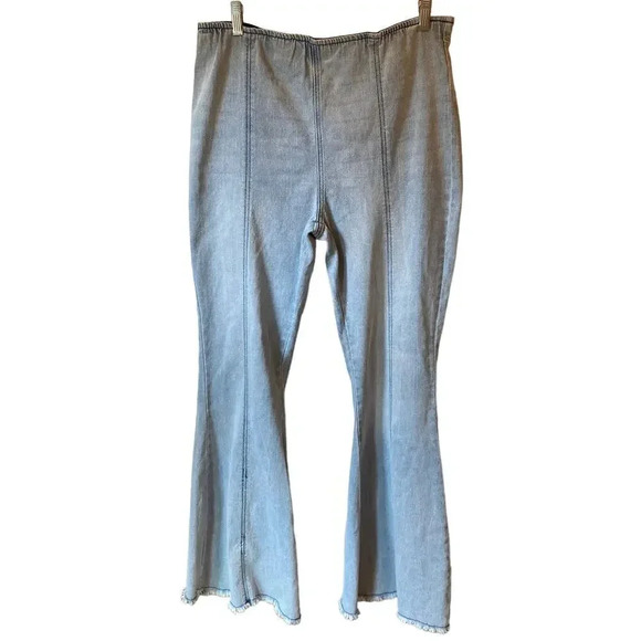 Tinseltown Y2K Barbiecore Flare Leg Pull on Casual Pants Jeans Women size XL/TG - Picture 1 of 7